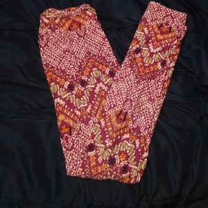 Lularoe Printed Leggings Hardly Worn
